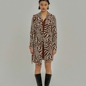 Cider Animal Print Blazer